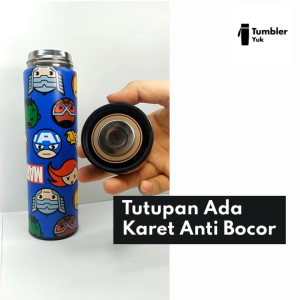 Tumbler Custom Stainless Termos Sakura Print UV Botol Minum Vacuum Double Wall 304 Food Grade 500ML