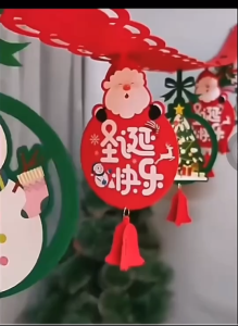 คริสต์มาส แบนเนอร์คริสต์มาส ของตกแต่งห้อง ความยาว3เมตร ประดับตกแต่ง