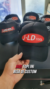 Topi Trucker Custom Design Bisa Tulisan - Logo - Maupun Foto - Proses Cepat
