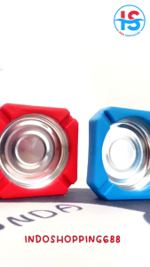 Asbak Rokok Stainless Steel Motif Segi SH AA24