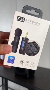 K35 Wireless Lavalier Microphone Adaptation Small Bee Speaker 3.5 Holes Intelligent Noise Cancellation