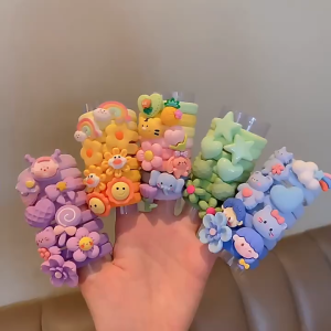 ALENADAY - Ikat Rambut Anak Perempuan Lucu 1 Set 10 Pcs Karet Kunciran Karakter Fashion Korea KCR35