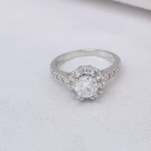Cincin Silver Wanita Aksesoris Fashion Awet Tahan Lama Anti Karat Cocok Untuk Harian G9-8A
