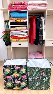 [FREESHIP🎁] Giỏ Vải Đựng Đồ Sọt Vải Gấp Gọn Đựng Quần Áo Đồ Chơi Phong Cách Bắc Âu Kimi Decor - NEW