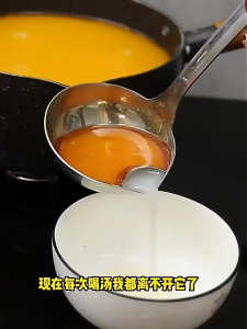Stainless Steel Oil Separator Soup Spoon Separation Oil Filter Oil Fat Separation Spoon Grease Filter Separator