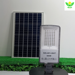 Đèn năng lượng mặt trời cao cấp chiếu sáng dự án công trinh đường đi sáng mạnh trên 12h chính hãng Mifidi Solar tấm pin Mono siêu lớn - BH VIP 2 năm miễn phí tận nhà