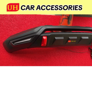 MITSUBISHI TRITON 2019 - 2024 FRONT BUMPER GUARD SKIRT BLACK WITH LED RUNNING SIGNAL LIGHT