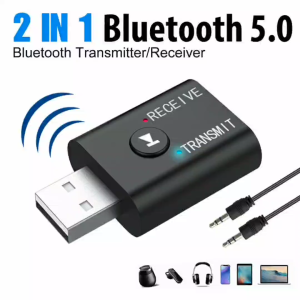 2 in 1 USB Bluetooth 5.0 Audio Transmitter Bluetooth Receiver Audio Mini Bluetooth Adapter For Car TV PC Phone Speaker