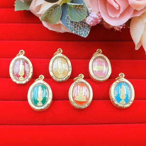 จี้พระประจำวันเกิด 1.5x2 cm งานลงยา ใส่เสริมดวงประจำวันเกิด เสริมโชคลาภ ใส่ในชีวิตประจำวันได้ งานสวย พร้อมบูชา