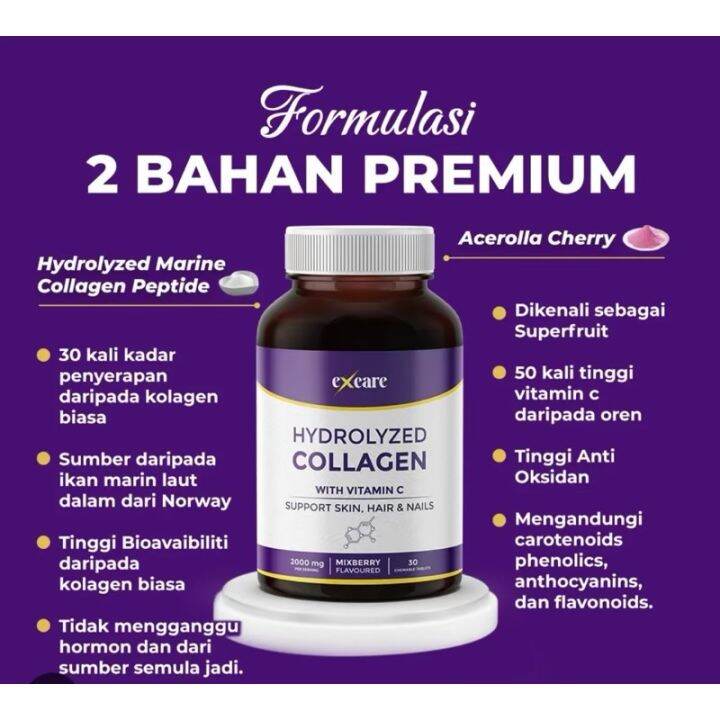 Excare Hydrolyzed Collagen Chewable Tablets SCIENCE REVOLUTION IN ...