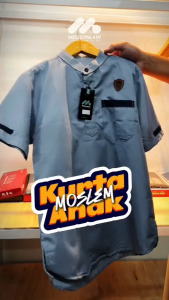 Kurta Anak Moslem Kemeja Koko Kemko Baju Taqwa Takwa Lengan Pendek Katun