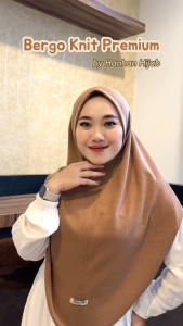 𝗛𝗮𝗻𝗵𝗮𝗻 𝗛𝗶𝗫𝗮𝗯 - Hijab Bergo Instan Snowy Knit Malay