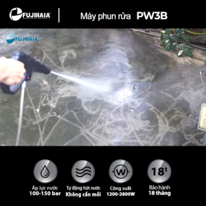 Máy Xịt Rửa Xe cao áp FUJIHOME máy phun rửa điều chỉnh bơm tăng áp lực nước chống giật pressure washer