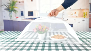 Mesh Food Cover Folded Kitchen Breathable Anti Fly Mosquito Umbrella Foldable Kitchen Food Cover Mesh Food Cover Breathable Protect Cover