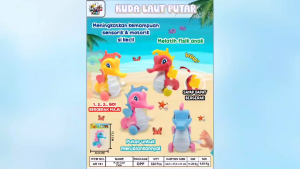 Mainan Anak Kuda Laut Bisa Bergerak Maju - Mainan Kuda Laut Putar Kunci Sea Horse