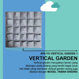 16 Kantong Karpet Garden Vertical 1M×1M Kantong 16 Non Woven Geotextile glaswol Dekorasi Taman