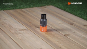 GARDENA ข้อต่อสายยางมีวาล์วควบคุม “Profi” Maxi-Flow (02819-20)