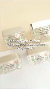 MS Glow White Cell DNA Night Cream WCD Krim Malam Mencerahkan Cepat Cerah Instan Aman Kulit Sensitif Kusam Repair Skin Barrier