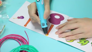 3D Printing Pen Adjustable Speed & Temperature 1.75mm PLA Smart 3d drawing with Filament LED Display for Kids gifts