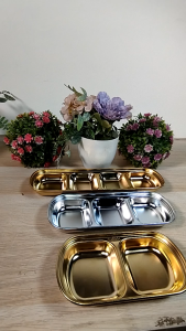 CHOBIG SUJEO Korea Tempat Sambal Saos Bumbu Bawang Stainless Steel SUS304 Emas Perak Silver