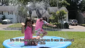 GOOGOO BIRD Baby & Kids Durable PVC Water Splash Pool Sprinkler Fountain Pad Outdoor Swimming Pool Air Kolam Kanak-kanak