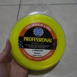 Trimmer Line 50m Tali Senar Nylon Mesin Potong Rumput 2 Tak 328