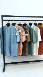 POSHBOY Kemeja Oversize Sydney - Kemeja Oversize Lengan Pendek