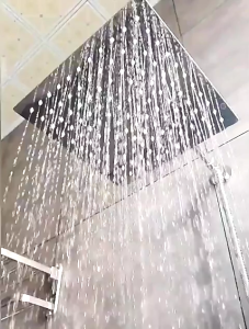 【Hot demand】 Blissful ELEGANT ก๊อกน้ำห้องน้ำหัวฉีดแรงดันสูงสปาฝักบัวขนาดใหญ่สายฝนเหนือศีรษะ Water Tap Square Sprinkler Sprayer