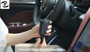 60W Pengisi daya mobil kabel pengisian daya super cepat USB 4-in-1 untuk Type-c/los