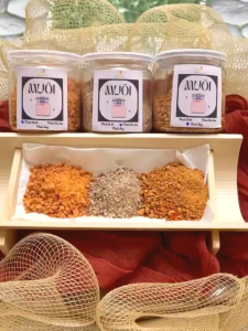 Muối tôm CHAY muối tiêu đen muối ớt đỏ sản phẩm rang thủ công thơm nức [CAHORO FOOD]