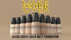 MAKE OVER Ultra Cover Liquid Matte Foundation | High coverage flawless satin ringan poreless