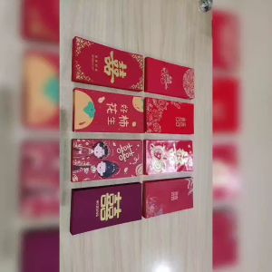 Angpau Wedding HB uk M / Amplop Angpao Pernikahan Shuang Xi Merah