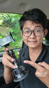 BLISSTECH ที่จับโทรศัพท์ ที่วางโทรศัพท์ในรถยนต์ รุ่นD-1 สำหรับรถยนต์ หมุนได้ 360องศา ตัวดูดสูญญากาศ ดูดแน่น