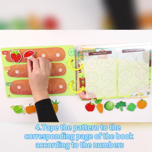 HAHA 2-3 YEARS Velcro Quiet Book Busy Book Buku Edukasi Anak Buku Aktivitas Anak Buku Aktivitas Bayi