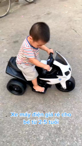 Xe máy điện trẻ em 5388 có nhạc và đèn led cho bé tự lái từ 1- 4 tuổi