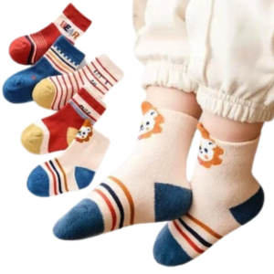 Kaos Kaki Bayi Lucu Isi 3 Pasang – Motif Kartun Random Usia 1-3 Tahun Laki-Laki & Perempuan
