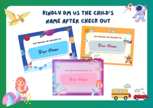 PERSONALIZED TRACING PAD FOR KIDS