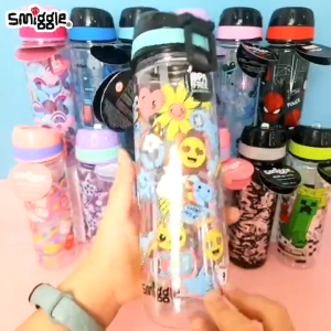 Botol Minum Anak Smiggle Import Drink Up Bottle Sedotan 650ml - GO CENTRAL