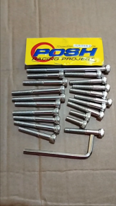PROMO Baut Blok Mesin Yamaha Jupiter Z + Kunci L / Baut Block CVT Yamaha Jupiter Z Stainless Posh