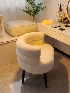 Nordic Style Makeup Chair & Single Lazy Sofa: A Comfortable Seating Solution for Your Living Room & Bedroom