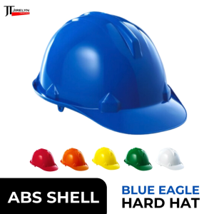 Blue Eagle Hard Hat Helmet - High Density ABS Shell with Ratchet Adjustment and OSHC Approval