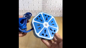 Stop Kontak Listrik USB HEXAGON JERUK SOCKET