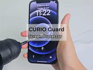 CURIO Guard Curved 9H Tempered Glass Screen Protector Kit Full HD Clear/Privacy for iP X1112131415 Series