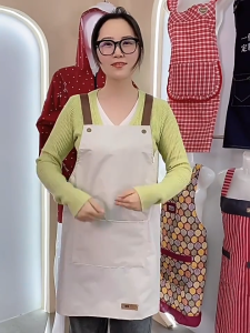 Kitchen Waterproof Apron Waiter Coffee Shop Cooking Aprons Work Uniforms