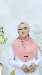 HIJAB BERGO JERSEY DAILY SERIA TALI POLOS (Size M)/BERGO JERSEY KOREA SERIA TALI POLOS (Size M)