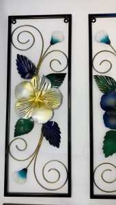 Walldecor Berkah Hiasan Dinding Besi 85x31 Daun Bunga Leaf Gingko Dekorasi Gantung Modern Gingko