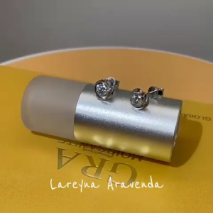 Lareyna Aravenda Anting Wanita Korea S925 Spin Love Retro Crystal AT011