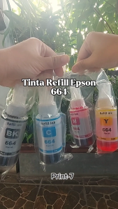 Paket CMYK Tinta Premium 664 Refill Botol Epson L120 L360 L110