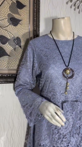 STELAN KEBAYA BROKAT TUNIK ALEEYA / ATASAN KEBAYA TUNIK MODEL SIALANG / KEBAYA SERAGAM PESTA / KEBAYA SERAGAM WISUDA
