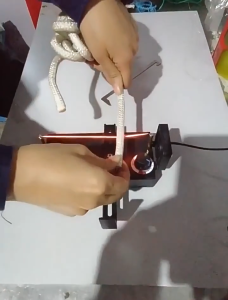 Alat Mesin Potong Label Tali Pita Satin Webbing Cutting Hot Cutter